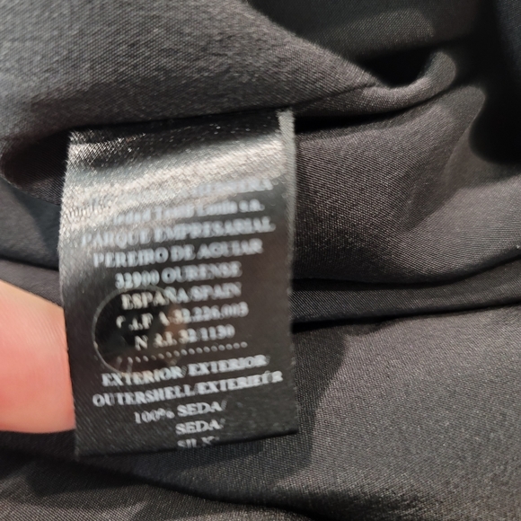 Carolina Herrera silk purple and black animal print Ling sleeve dress with bow. - Picture 11 of 12